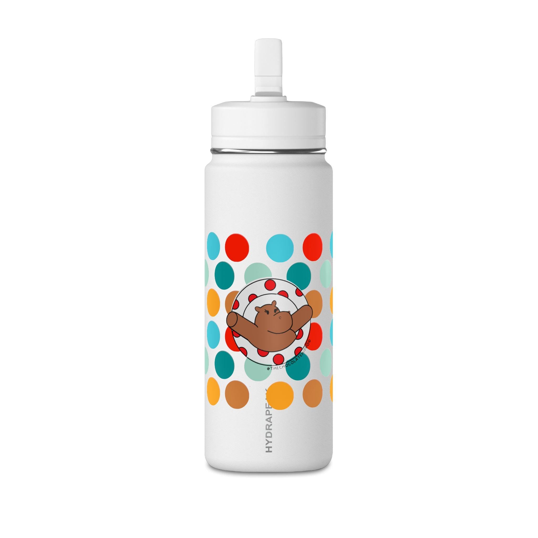 The Chocolate Hippo Mini Water Bottle, 20oz - You Can Personalize!