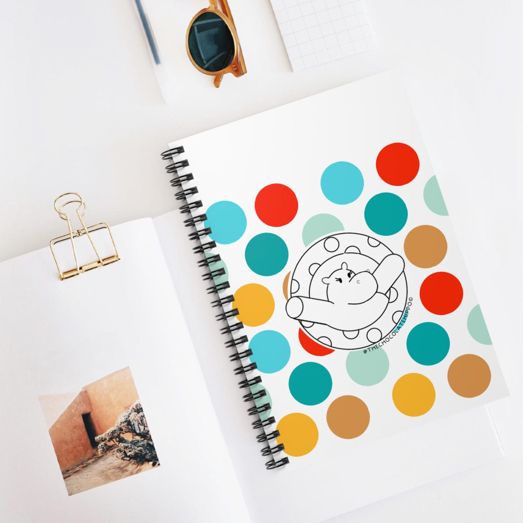 Chocolate Hippo Notebook - You Can Personalize!
