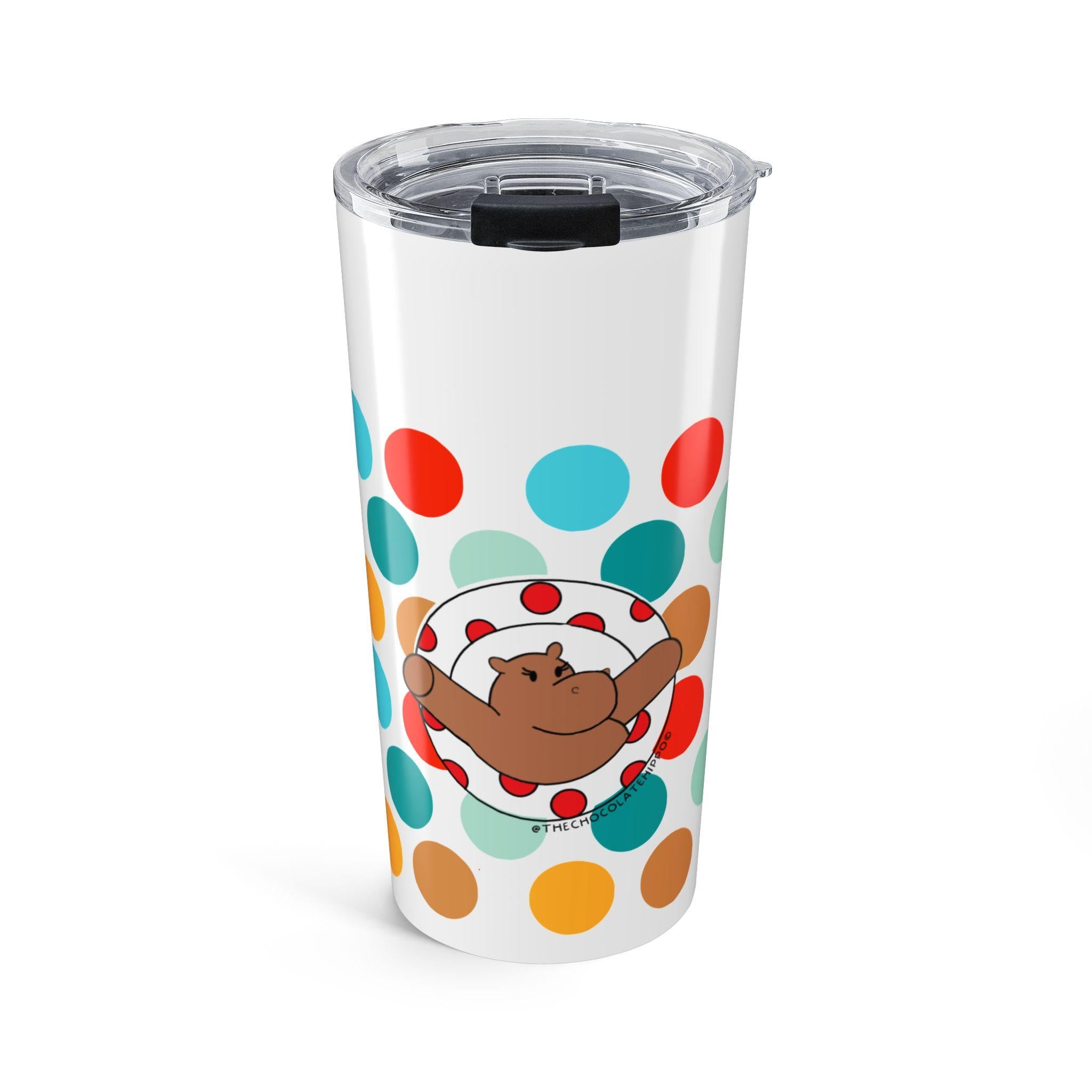 The Chocolate Hippo Tumbler 20oz - You Can Personalize